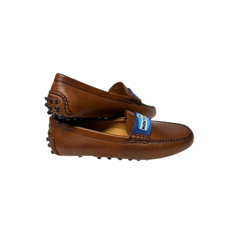 Smathers & Branson x Murray's NANTUCKET SIGN DRIVER -Navy/Chestnut