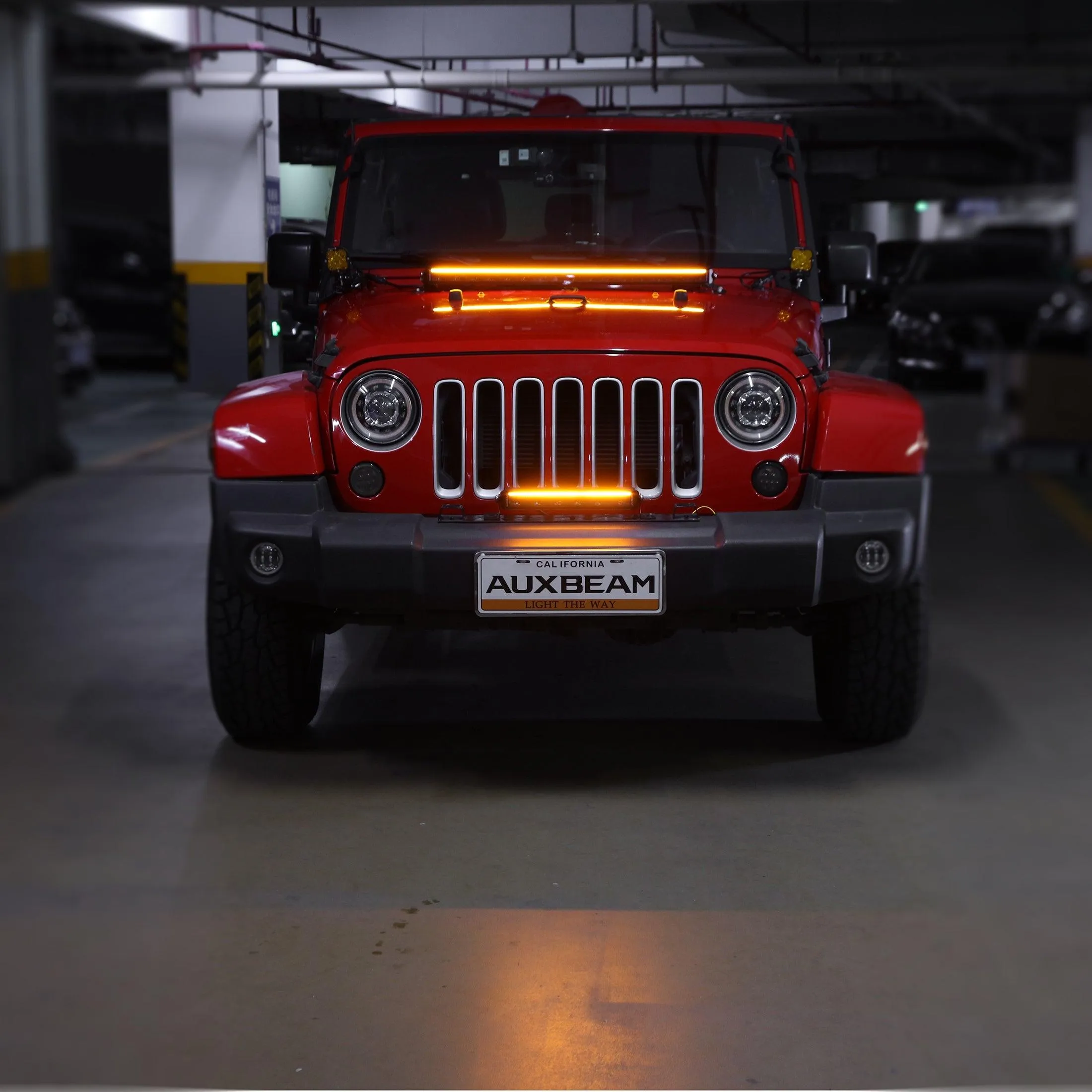 SP-DRL Series 12 Inch 68W 7440LM Single Row Off Road LED Light Bar With Amber&White DRL