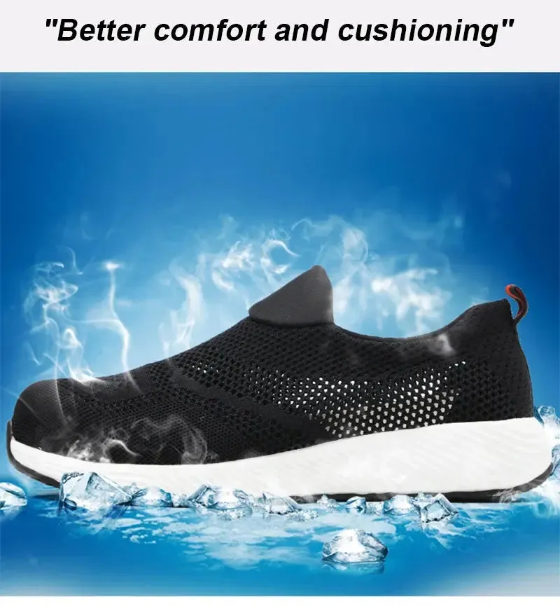 Steel Toe Safety Sneakers – Lightweight & Breathable-summer