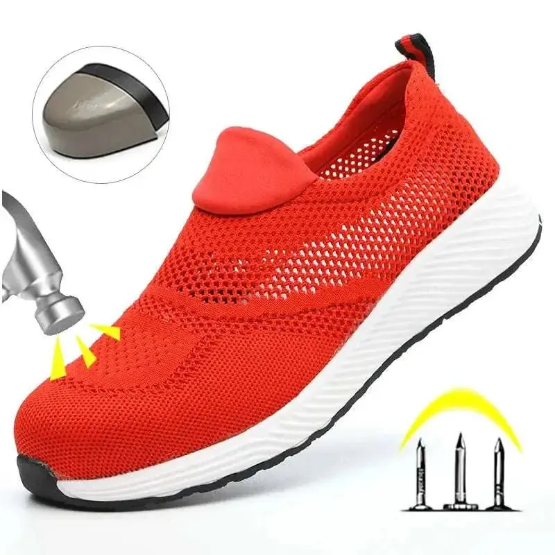 Steel Toe Safety Sneakers – Lightweight & Breathable-summer