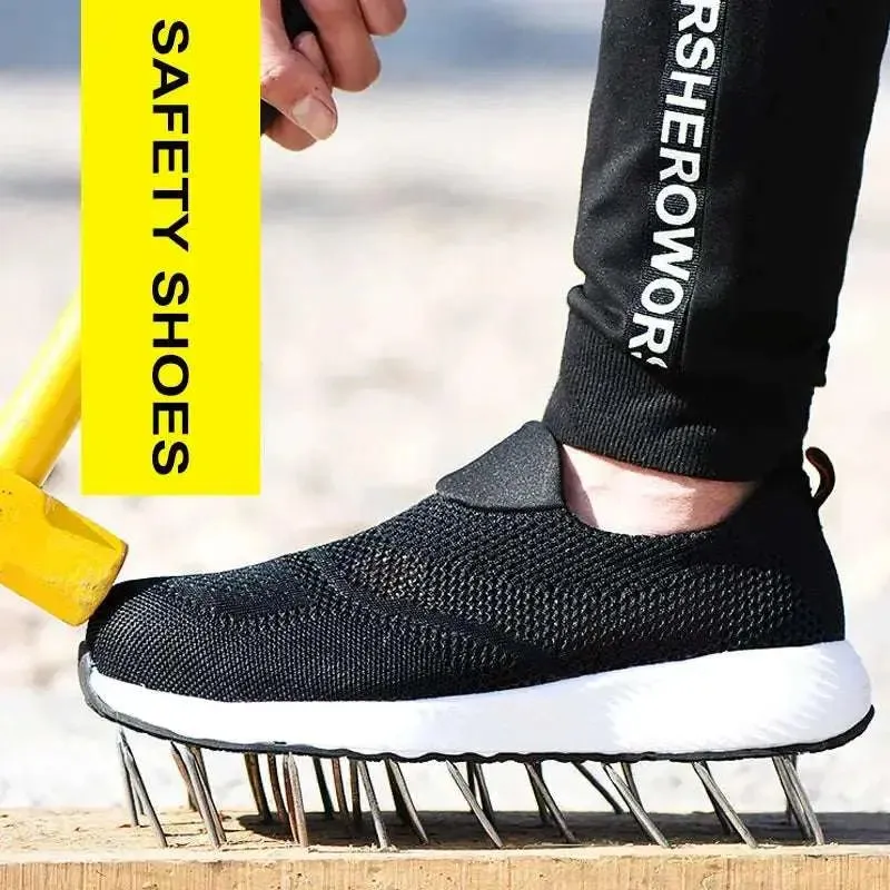 Steel Toe Safety Sneakers – Lightweight & Breathable-summer