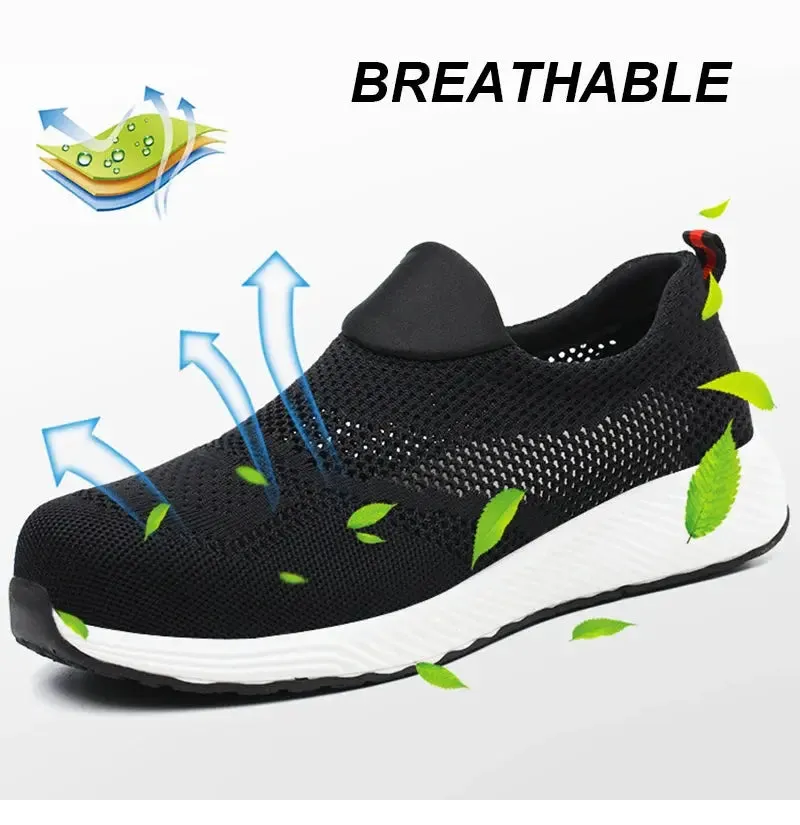 Steel Toe Safety Sneakers – Lightweight & Breathable-summer