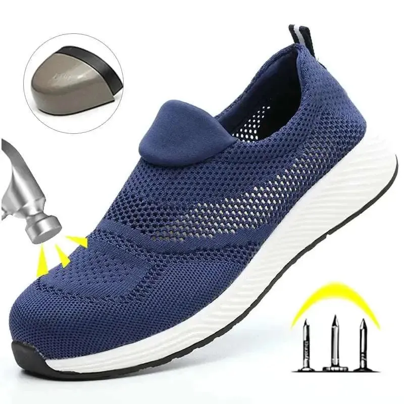 Steel Toe Safety Sneakers – Lightweight & Breathable-summer
