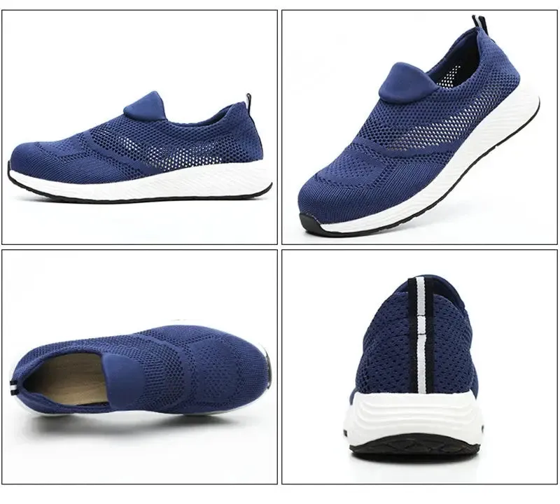 Steel Toe Safety Sneakers – Lightweight & Breathable-summer
