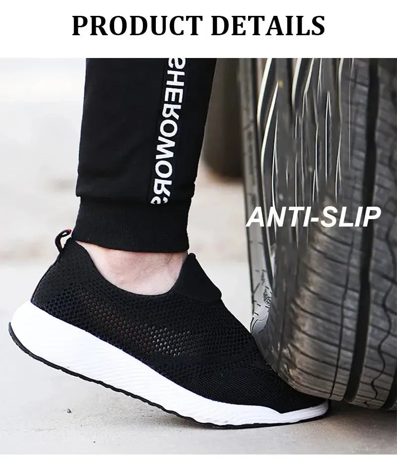 Steel Toe Safety Sneakers – Lightweight & Breathable-summer