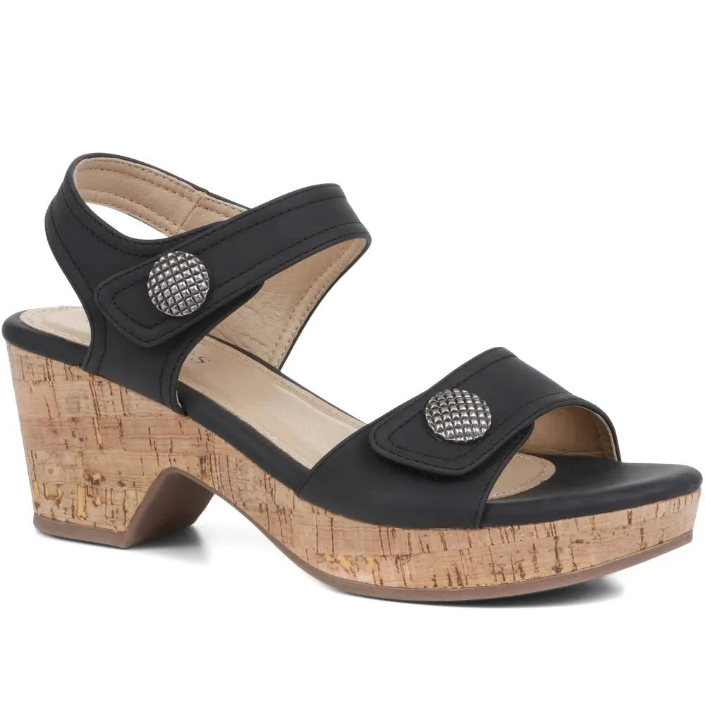 Strappy Heeled Sandals - BAIZH35053 / 321 470