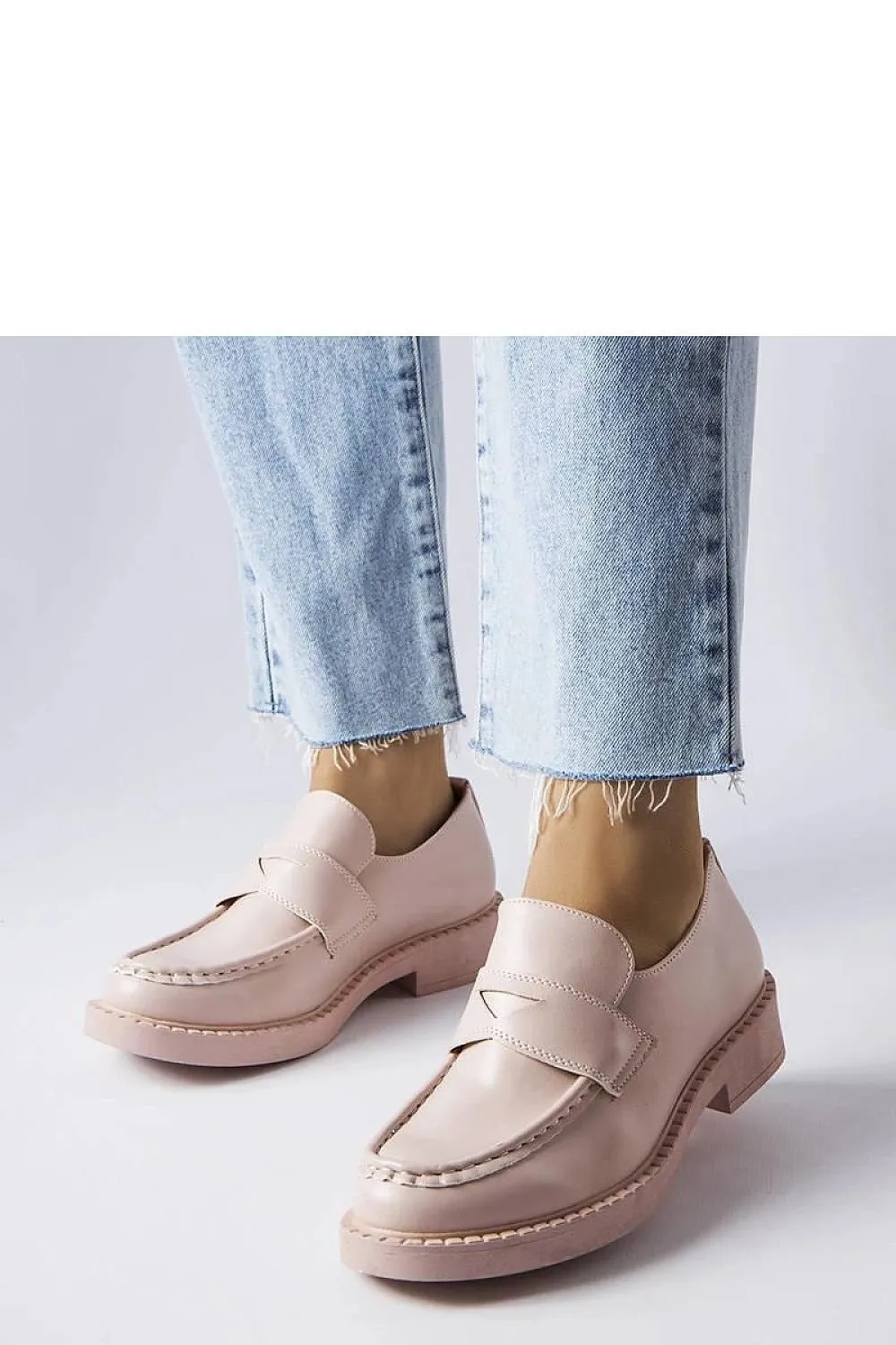 Stylish silver Élodie moccasins