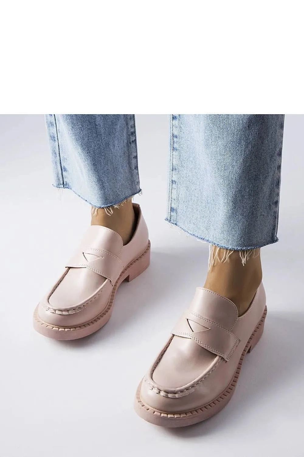 Stylish silver Élodie moccasins