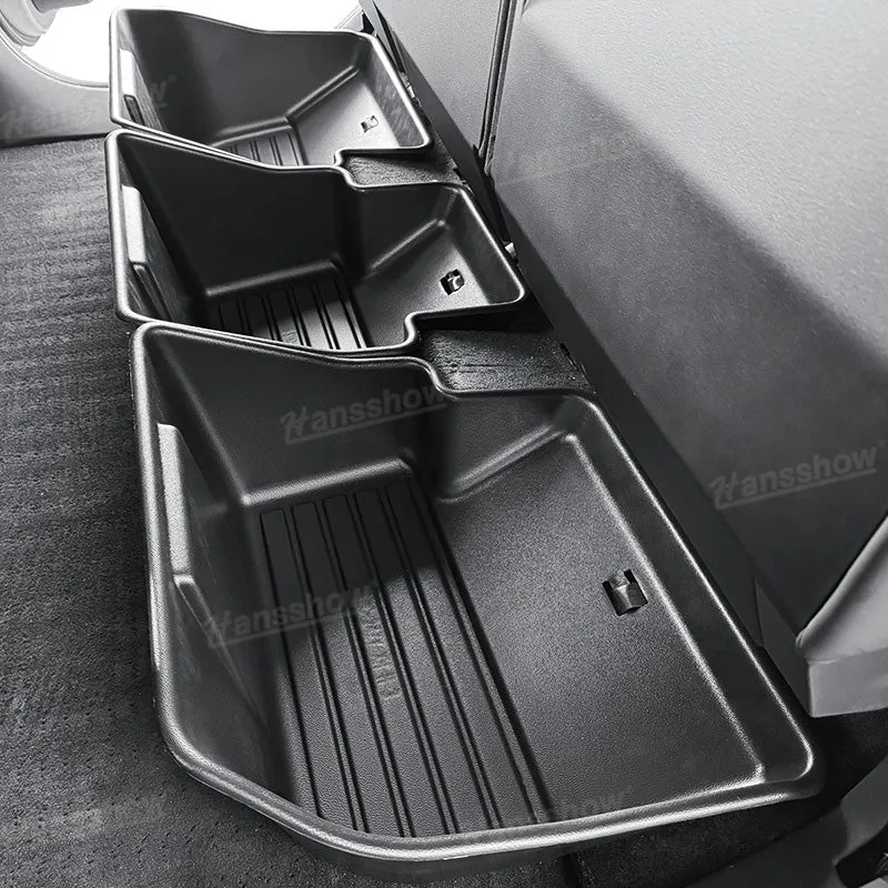 Tesla Cybertruck Underseat Storage Box Upgraded Under Seat Black Interior Accessories |Hansshow