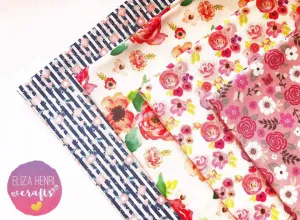 The Mod Floral Collection- Luxury Artisan Fabric Felts