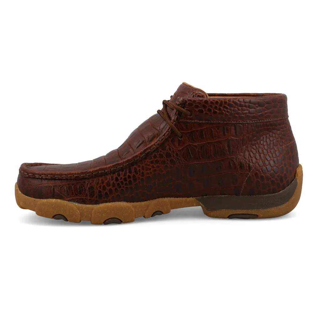 TWISTED X CHUKKA CAIMAN PRINT DRIVING MOC