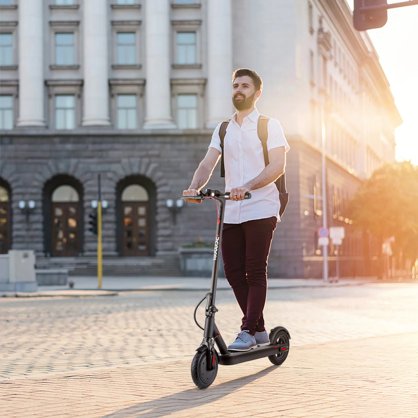 US Stock iScooter Electric Scooter 18.6mph Adult EScooter 8.5Inch 350W