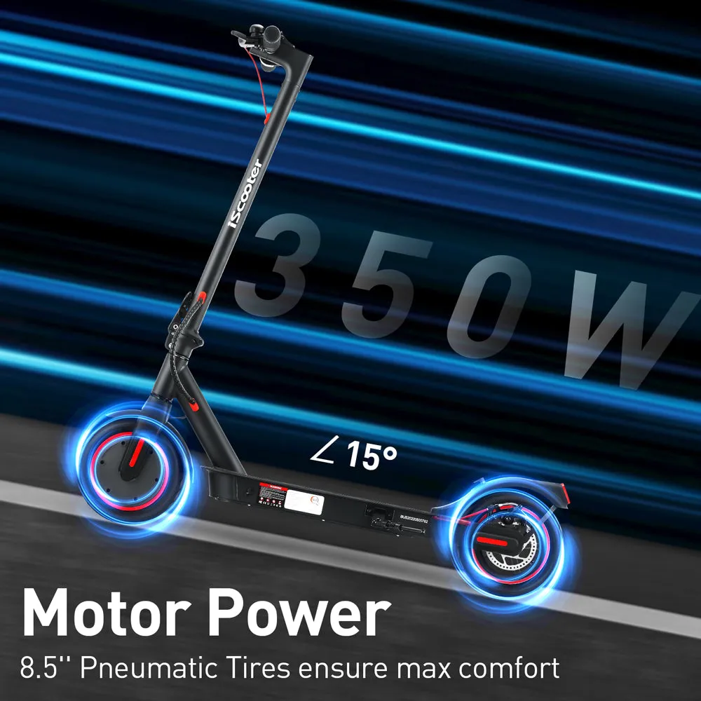 US Stock iScooter Electric Scooter 18.6mph Adult EScooter 8.5Inch 350W