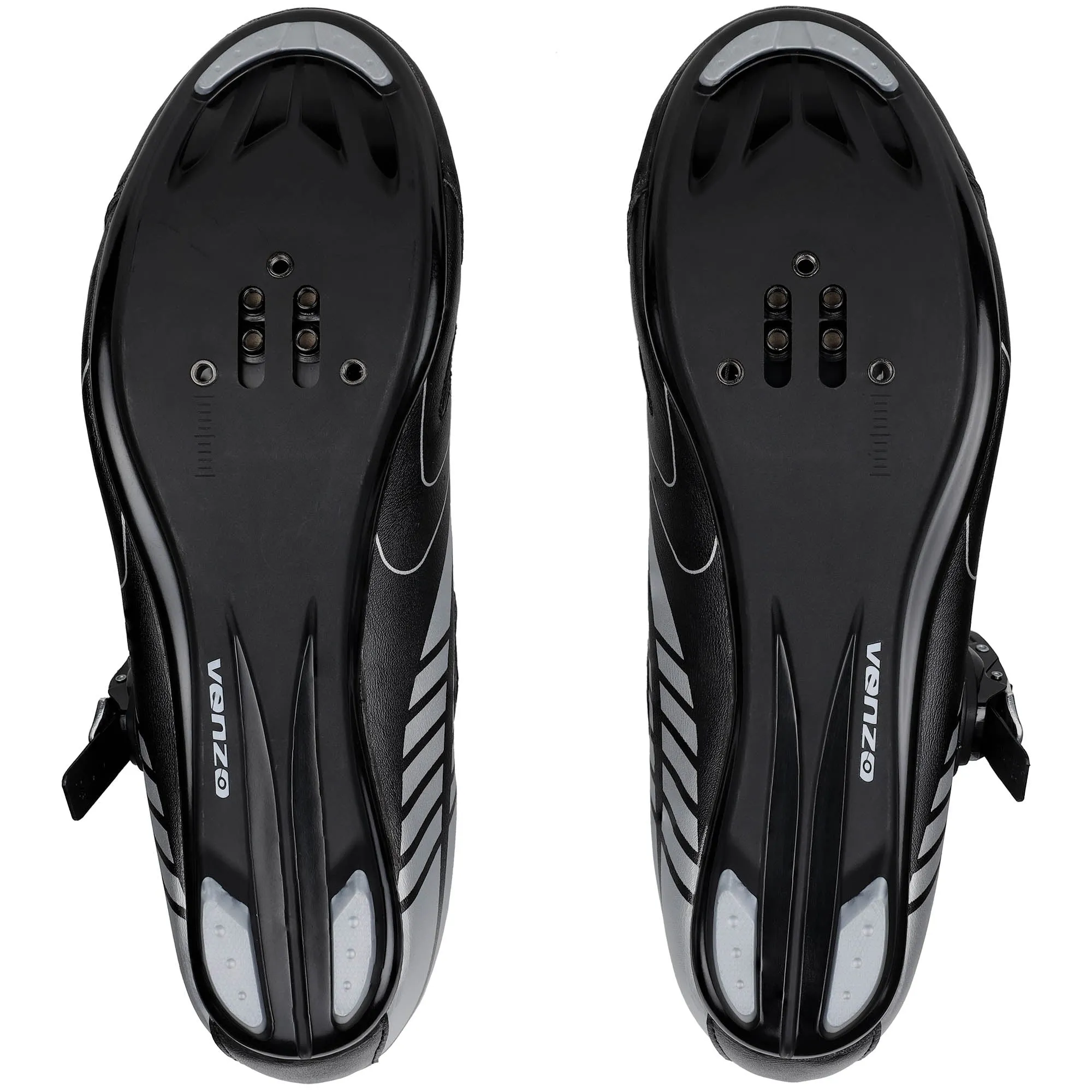 Venzo RX Bicycle Unisex Men's or Women's Road Cycling Riding Shoes - Compatible with Peloton for Shimano SPD & Look ARC Delta - Perfect for Indoor Indoor Road Racing Bikes Black 47