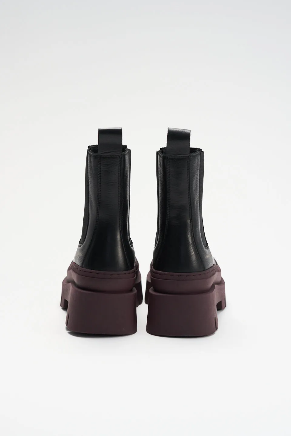 Vitello Black Bordeaux Chelsea Boots