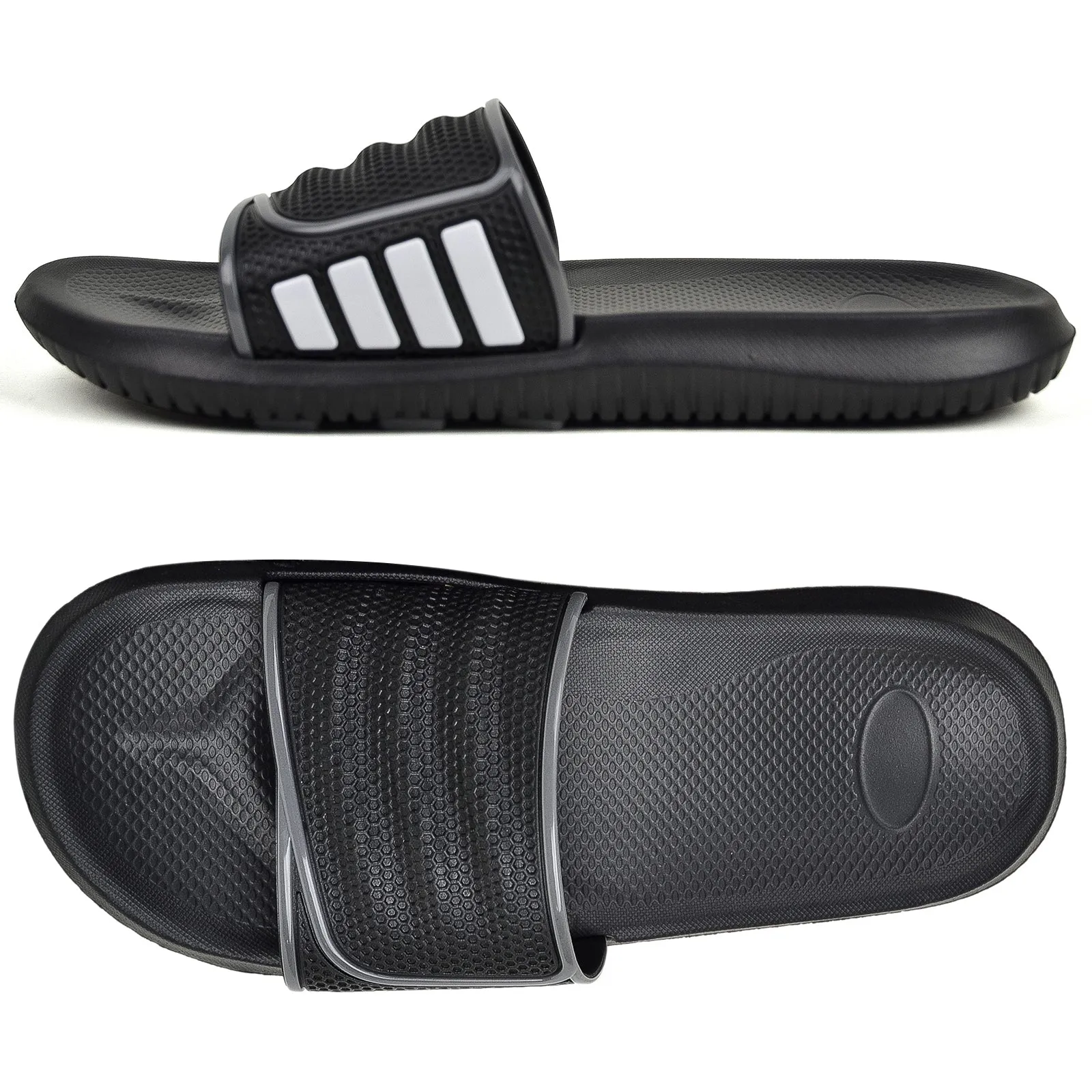 VONMAY Men's Durable Sandals House Shower Slippers Comfort Beach Slip Sandals