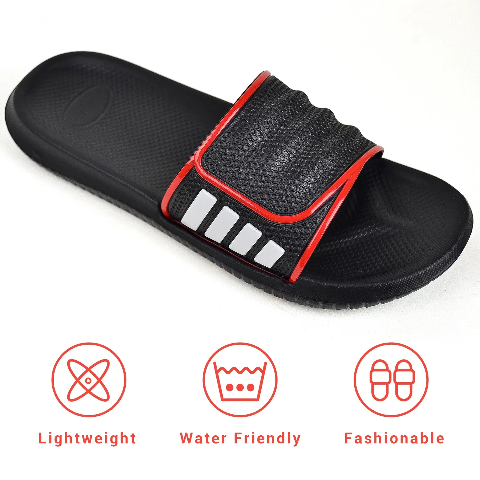 VONMAY Men's Durable Sandals House Shower Slippers Comfort Beach Slip Sandals