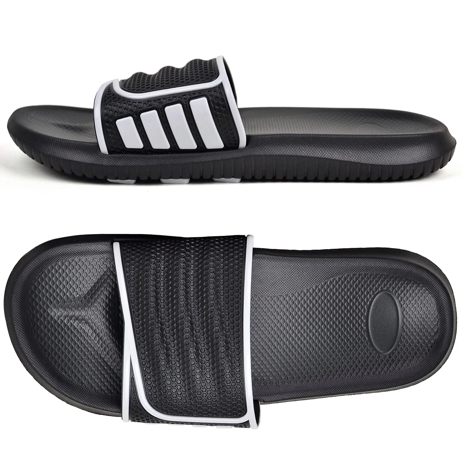 VONMAY Men's Durable Sandals House Shower Slippers Comfort Beach Slip Sandals