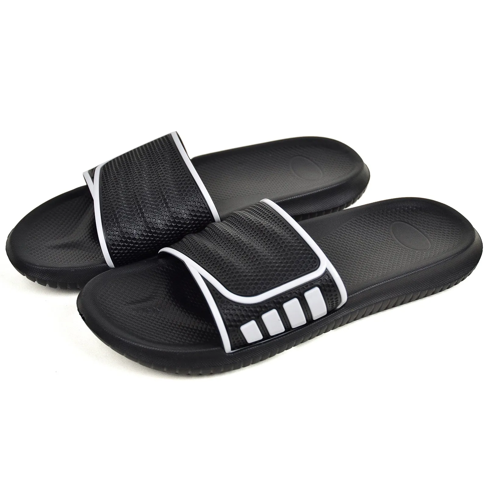VONMAY Men's Durable Sandals House Shower Slippers Comfort Beach Slip Sandals