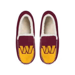 WASHINGTON COMMANDERS MEN'S COLOR BLOCK MOCCASINS
