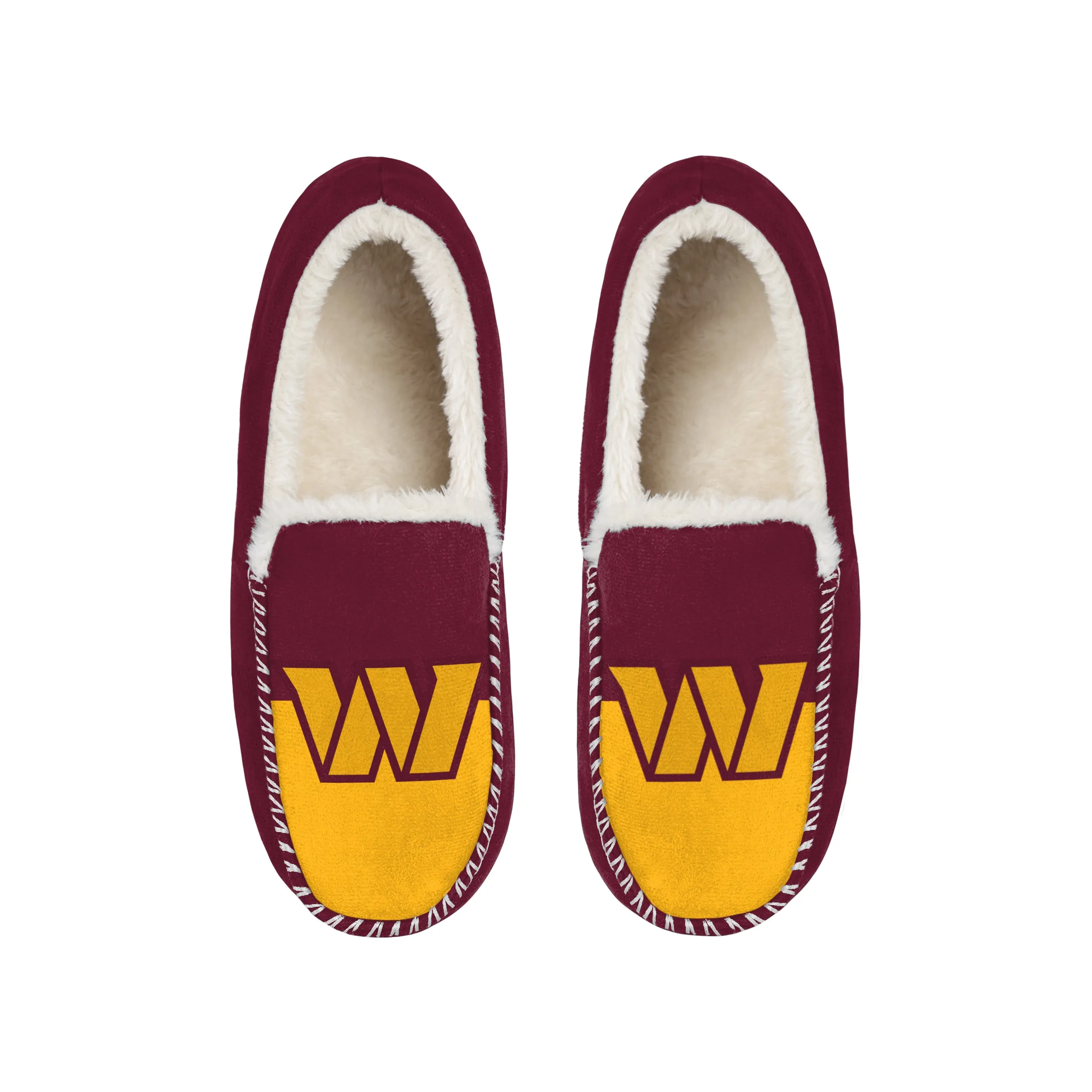 WASHINGTON COMMANDERS MEN'S COLOR BLOCK MOCCASINS