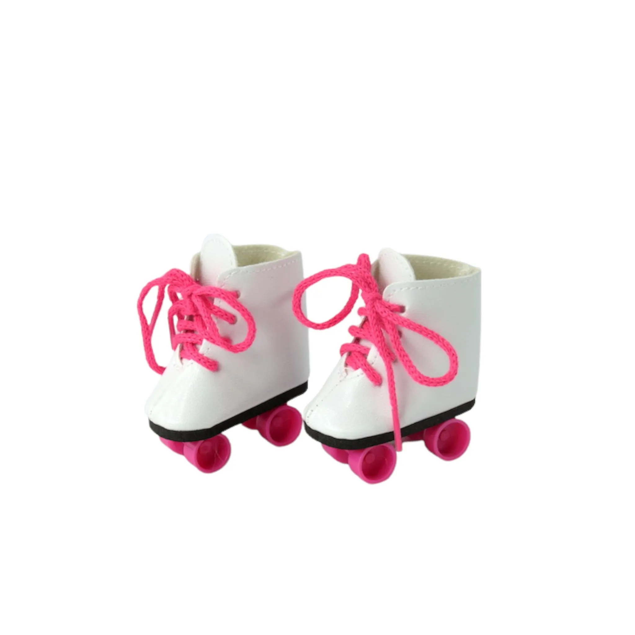 White and Hot Pink Roller Skates for 14 1/2-inch dolls