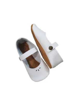 White Mary Janes