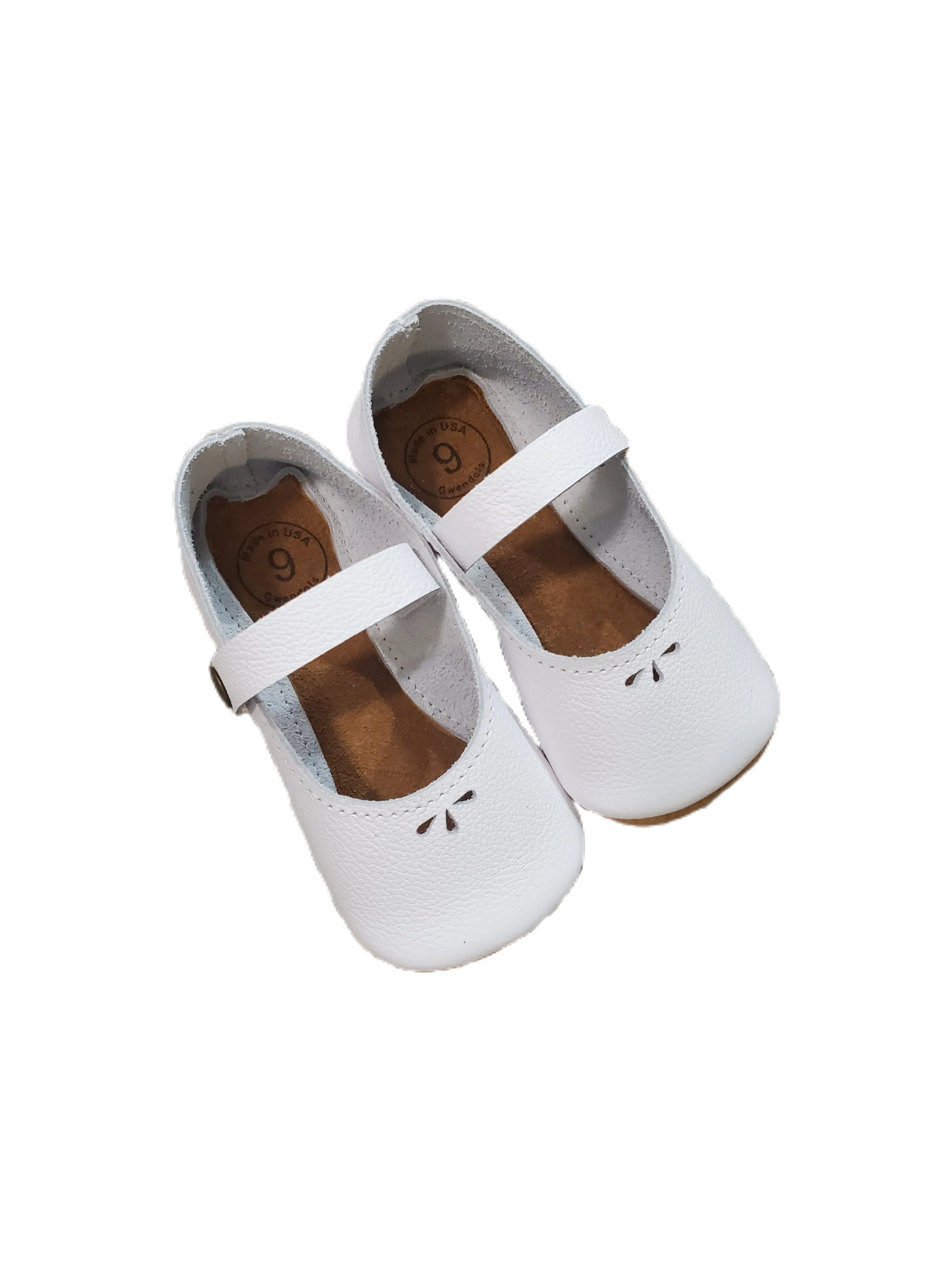 White Mary Janes