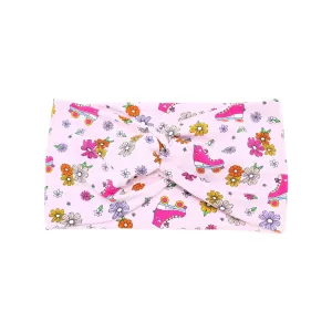Wide Retro Roller Headband, Cotton Spandex