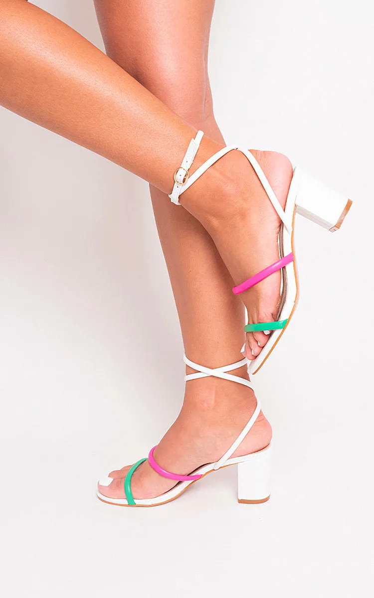Women's Ankle Strappy Heeled Sandals