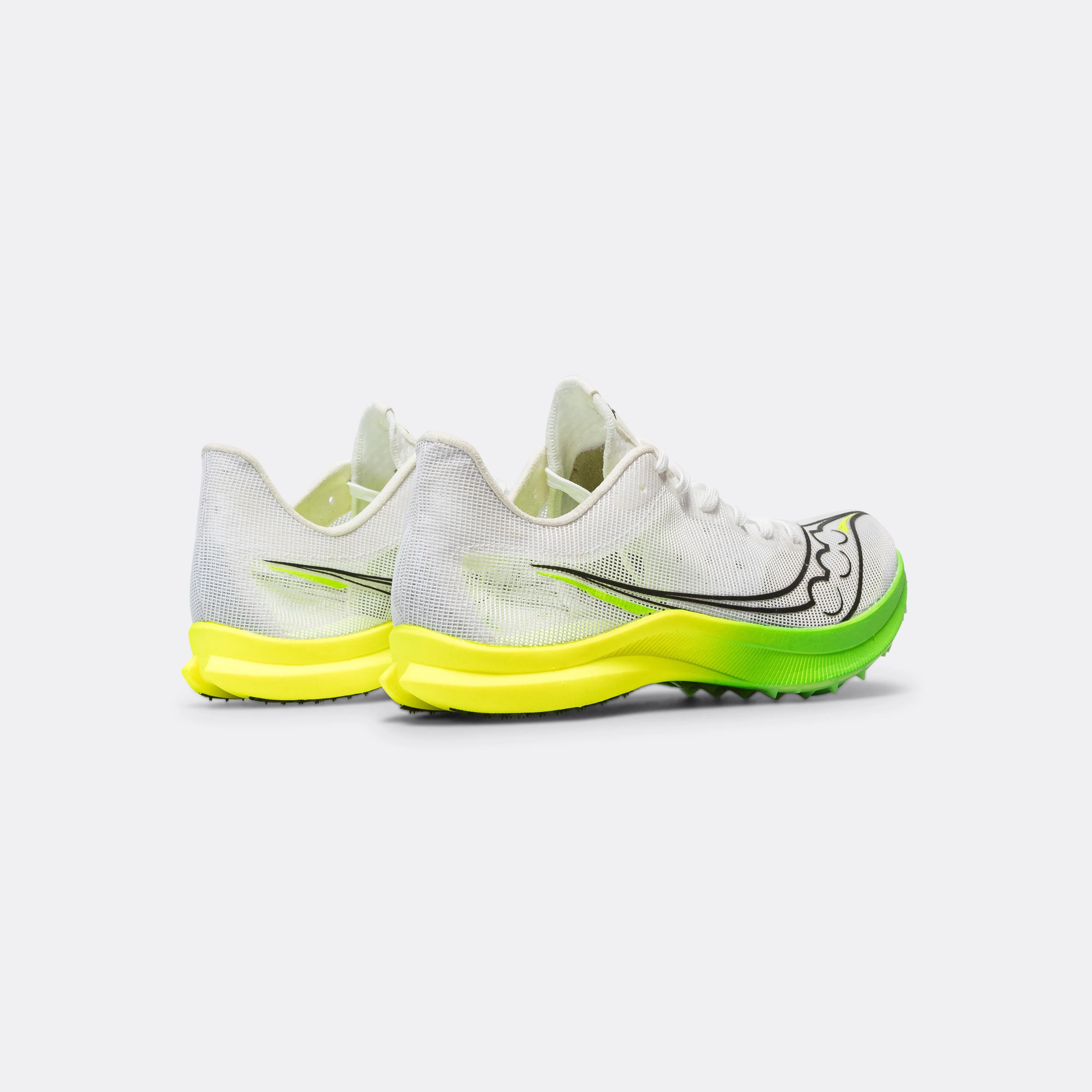 Womens Endorphin Cheetah - White/Slime
