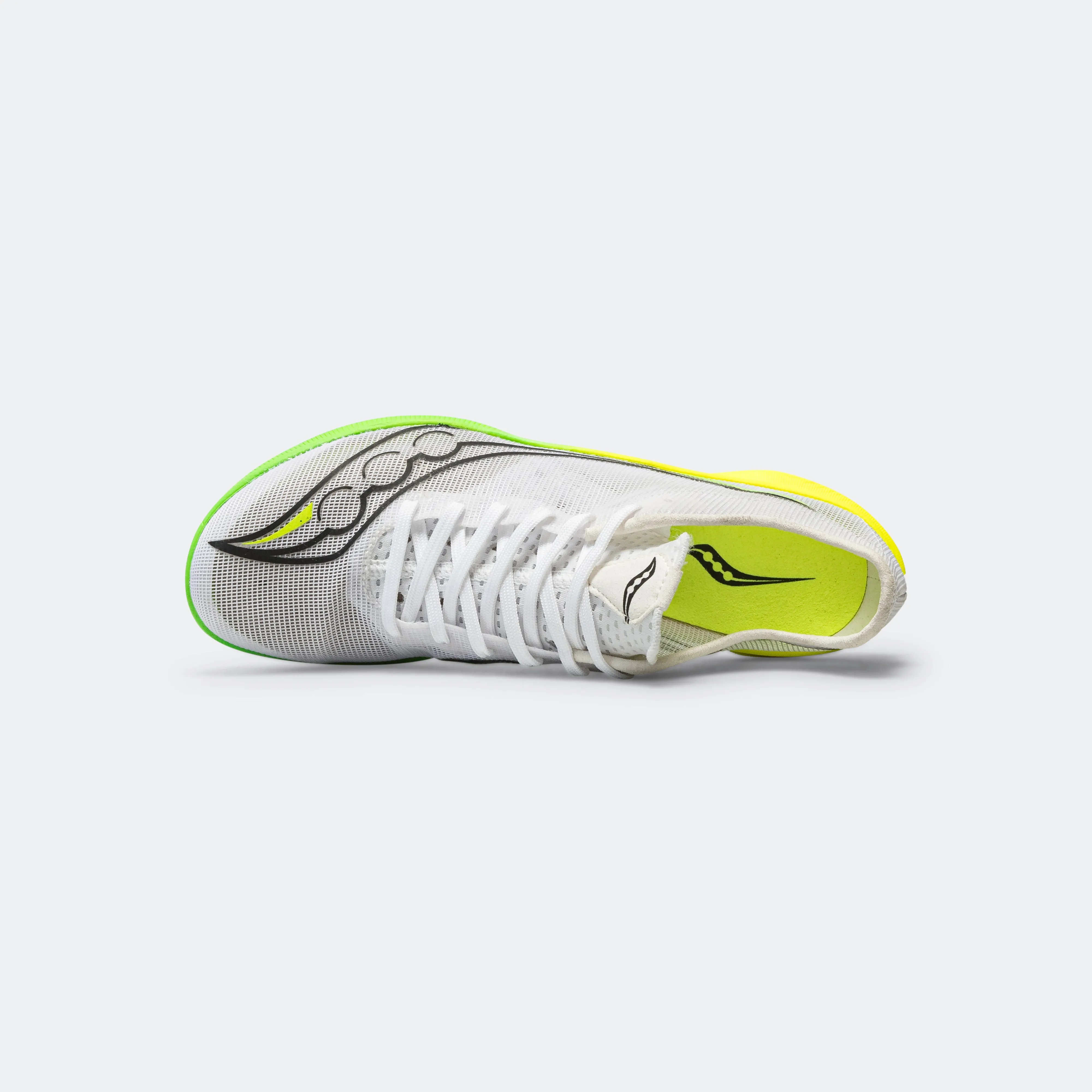 Womens Endorphin Cheetah - White/Slime