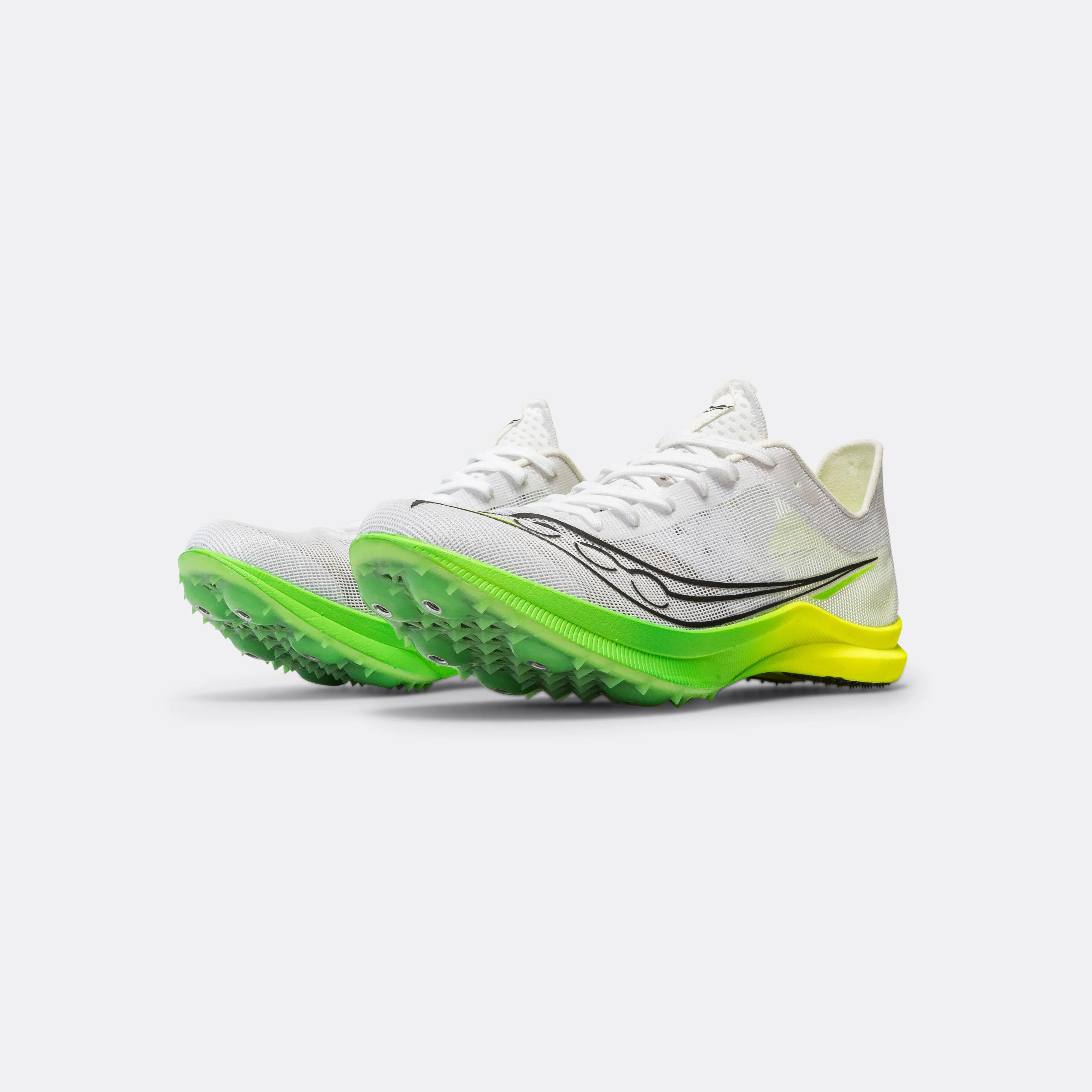 Womens Endorphin Cheetah - White/Slime