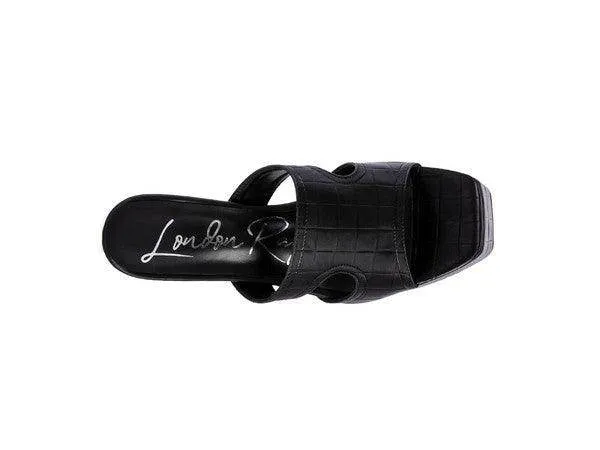 Womens High Heel Platform Croc Sandals