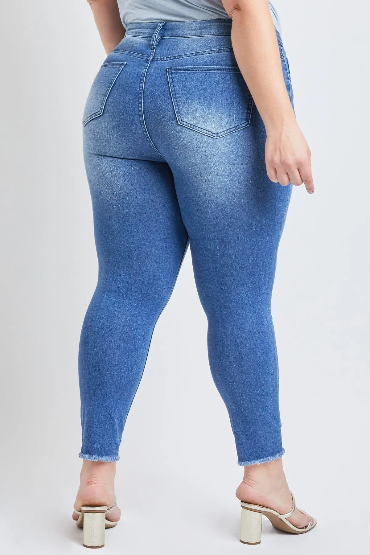 Women's Plus Size Sustainable High Rise Skinny Ankle Jeans