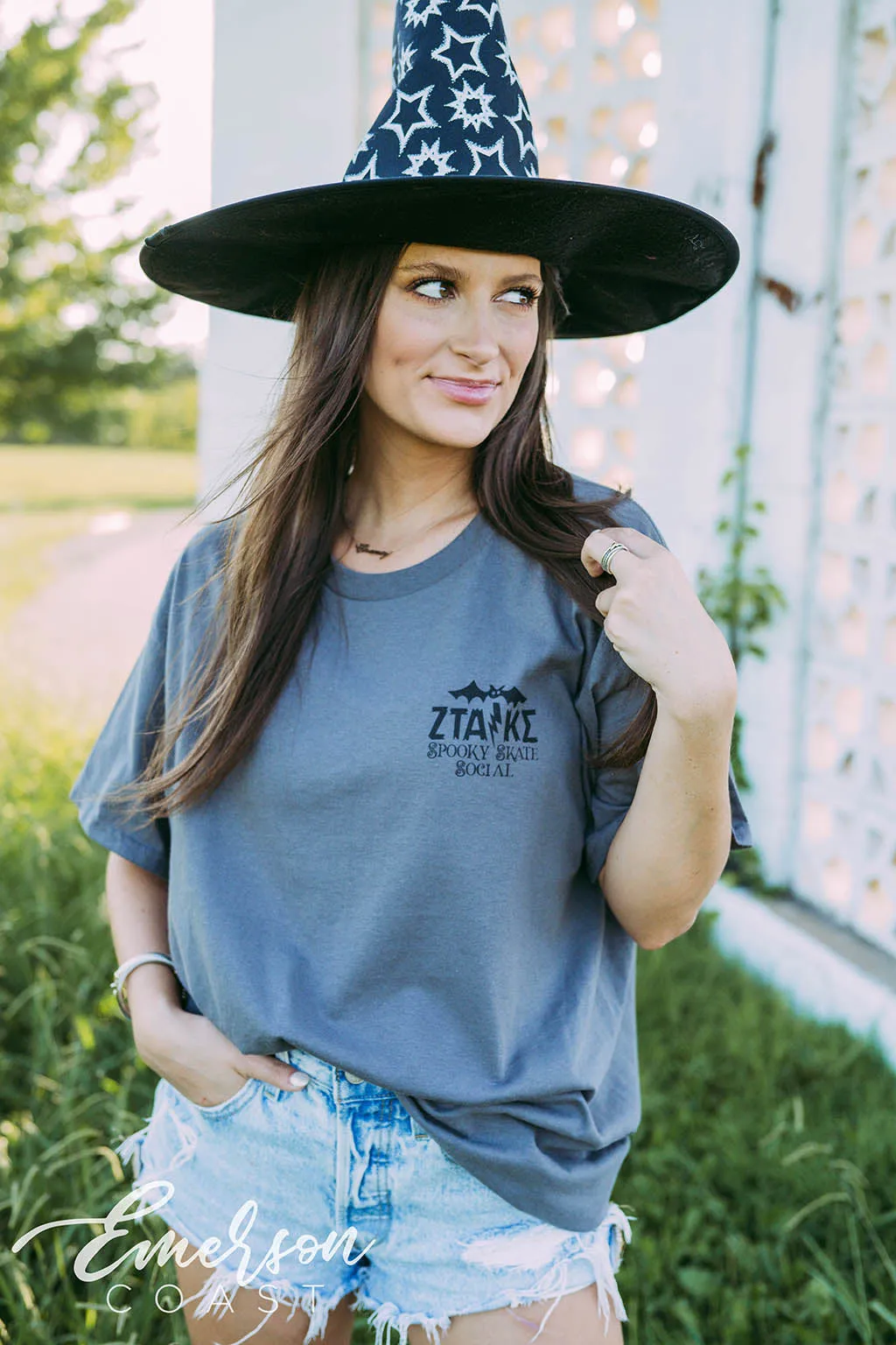 Zeta Tau Alpha Spooky Skate Social Tee
