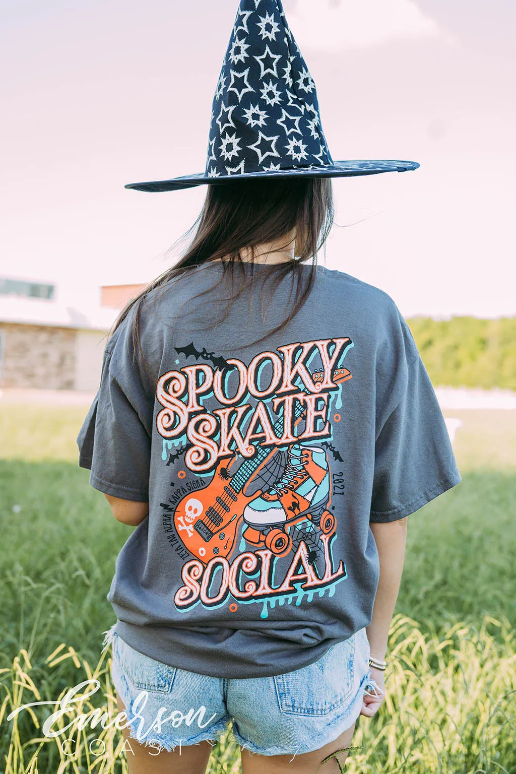 Zeta Tau Alpha Spooky Skate Social Tee